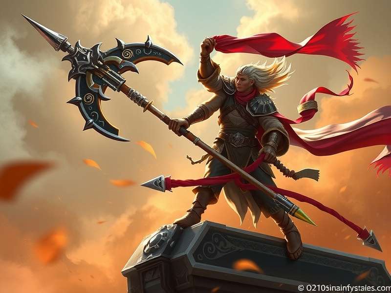 Epic Lancer Warrior Game Cover featuring Arjun Pratap with traditional Indian lance against Himalayan backdrop of Bharatvarsha